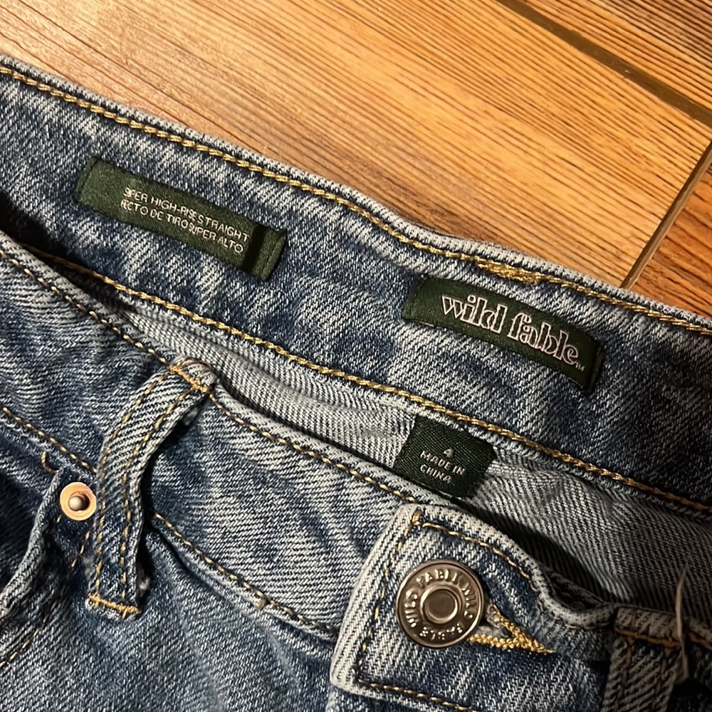 Wild Fable High Rise Straight Leg Jeans - Picture 9 of 12